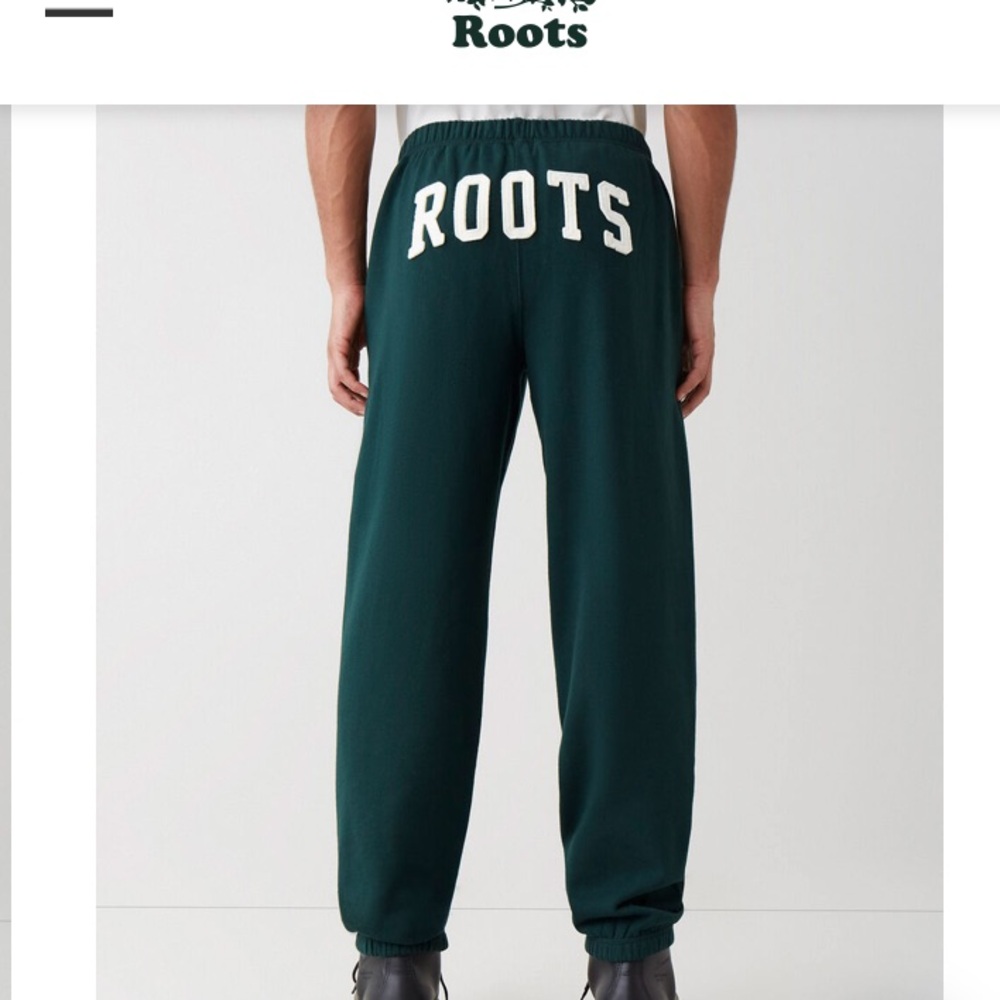 Roots Dark Green Joggers